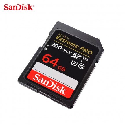 SanDisk Extreme PRO SDXC 64GB 200MB/S V30 UHS-I Card