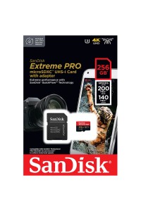 Sandisk Extreme Pro 256GB MicroSDXC 200MB/s Memory Card
