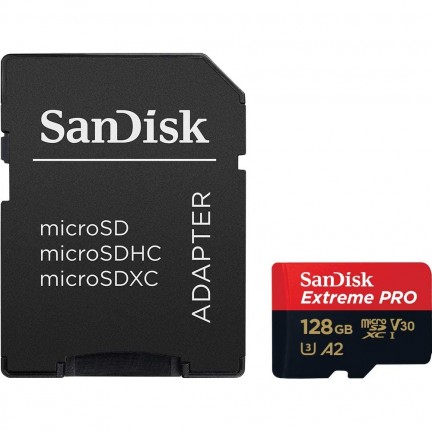 Sandisk Extreme Pro 128GB MicroSDXC Class 10 Memory Card