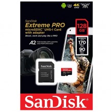 Sandisk Extreme Pro 128GB MicroSDXC Class 10 Memory Card