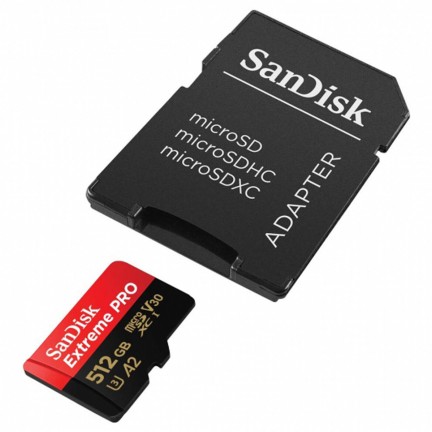 Sandisk Extreme Pro 512GB MicroSDXC 200MB/s Memory Card