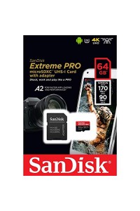 Sandisk Extreme Pro 64GB MicroSDXC Class 10 Memory Card