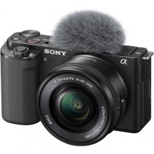 Sony ZV-E10 Mirrorless Camera with 16-50mm Lens (Black)