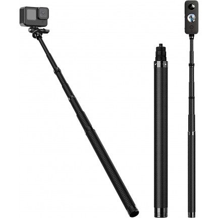 TELESIN 1.16m Carbon Fiber Selfie Stick