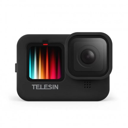 TELESIN Black Silicone Soft Case Protector Used For GoPro 9