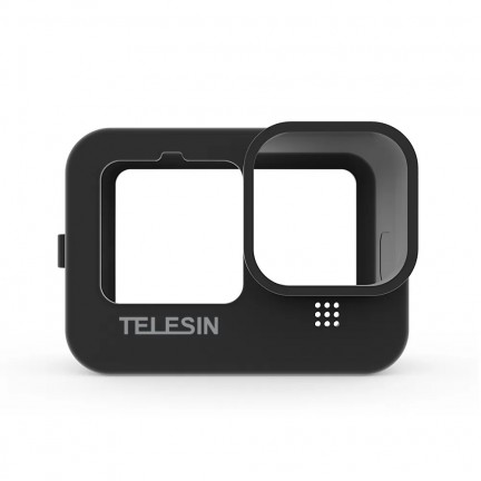 TELESIN Black Silicone Soft Case Protector Used For GoPro 12/11/10/9