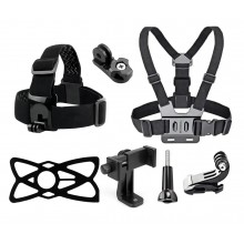 Chest Belt Head Strap Mount for Action Camera Insta360 X3 GoPro Hero 12/11/10