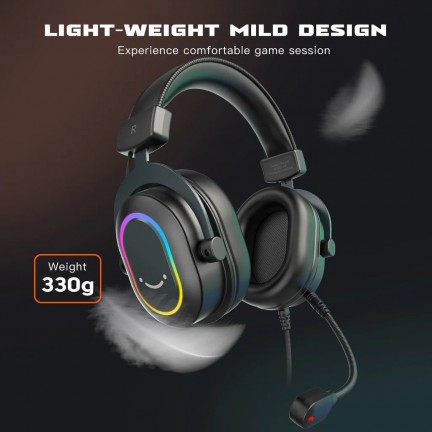 FIFINE Ampligame H6 RGB USB 7.1 Gaming Headset