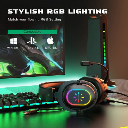 FIFINE Ampligame H6 RGB USB 7.1 Gaming Headset