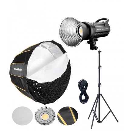 NiceFoto HC-1000SBII 100W Daylight LED Video Light With Softbox/Stand Kit