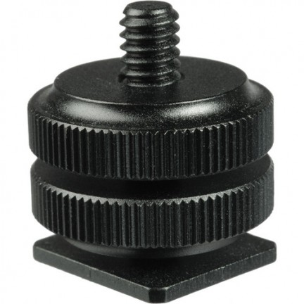 Hot Shoe to 1/4"-20 Male Post Adapter