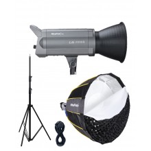 NiceFoto LA-2000B 200W Daylight LED Video Light With Softbox/Stand