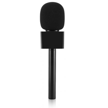 Microphone Interview GO Handheld Adapter with Foam and Plastic Flag