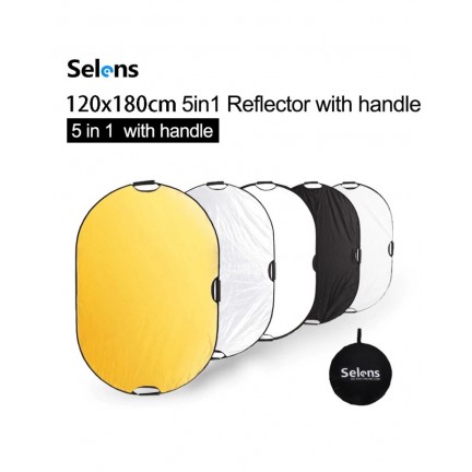 120x180CM 5in1 Reflector With Background Stand & Clamp Kit