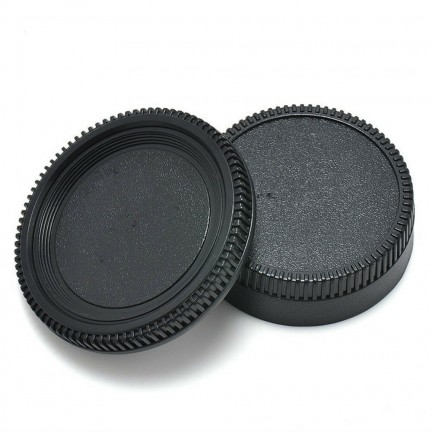 Camera Body Cap & Camera Rear Lens Cover for All Nikon AF Cameras