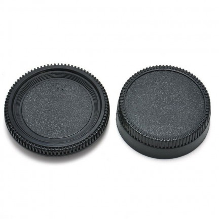 Camera Body Cap & Camera Rear Lens Cover for All Nikon AF Cameras