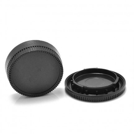 Camera Body Cap & Camera Rear Lens Cover for All Nikon AF Cameras