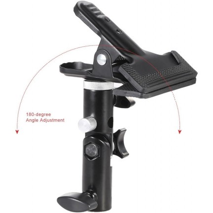 Photography Reflector Holder For Light Stand, Photo Video Studio Heavy Duty Metal Clamp Holder