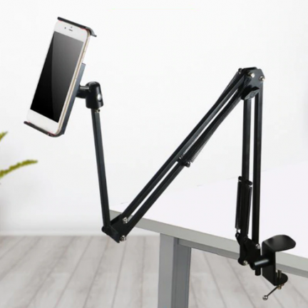 Tablet Stand Adjustable Microphone Suspension Boom Scissor Arm Stand