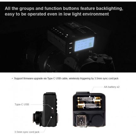 Godox X2 2.4 GHz TTL Wireless Flash Trigger for Canon