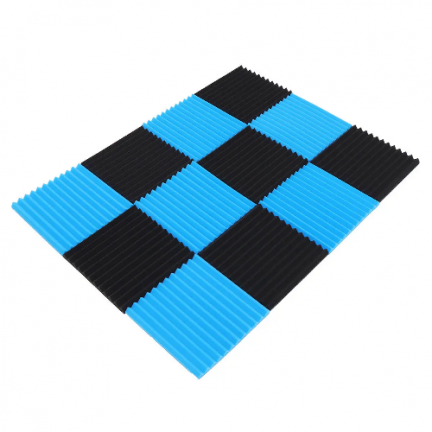 Black&Blue Soundproofing Acoustic Foam 1inch X 12 X 12 inch