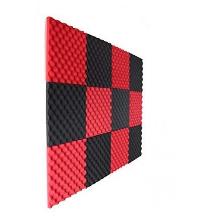 Black&Red Charcoal Acoustic  Foam