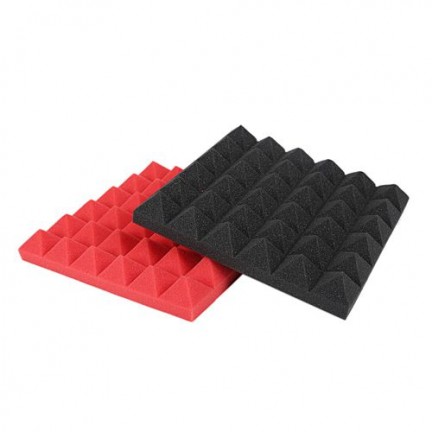 Black&Red Charcoal Acoustic  Foam