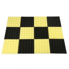 Black&Yellow Charcoal Acoustic Foam