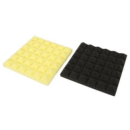 Black&Yellow Charcoal Acoustic Foam