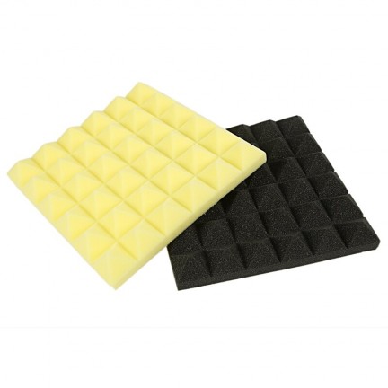 Black&Yellow Charcoal Acoustic Foam