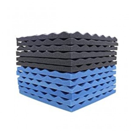 Black&Blue Charcoal Acoustic   Foam
