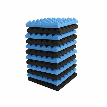 Black&Blue Charcoal Acoustic   Foam