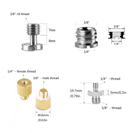 SmallRig Screw Ratchet Wingnut Set