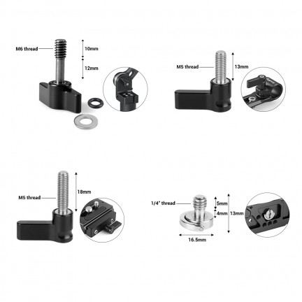 SmallRig Screw Ratchet Wingnut Set