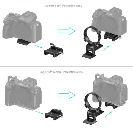 SmallRig Rotatable Horizontal-to-Vertical Mount Plate Kit for Sony a7 III / a7 IV / a7R III / a7R IV /  a7R V / a7S III / a1 / a9 II / FX3 / FX30