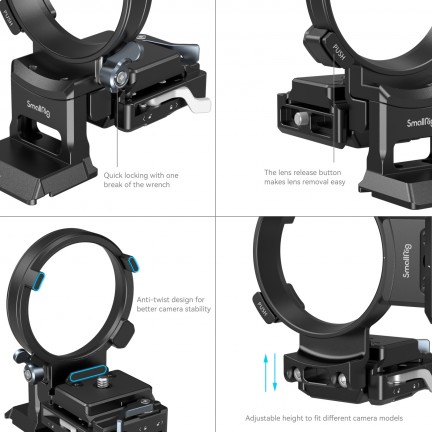 SmallRig Rotatable Horizontal-to-Vertical Mount Plate Kit for Sony a7 III / a7 IV / a7R III / a7R IV /  a7R V / a7S III / a1 / a9 II / FX3 / FX30