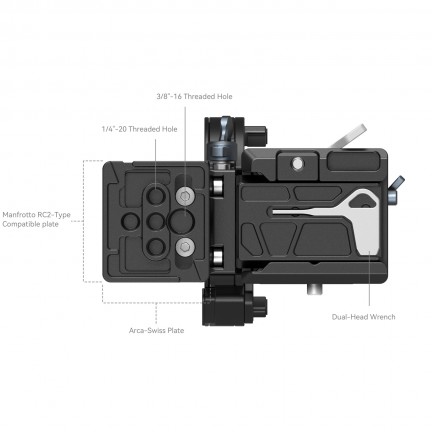 SmallRig Rotatable Horizontal-to-Vertical Mount Plate Kit for Sony a7 III / a7 IV / a7R III / a7R IV /  a7R V / a7S III / a1 / a9 II / FX3 / FX30