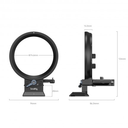 SmallRig Rotatable Horizontal-to-Vertical Mount Plate Kit for Canon EOS Specific R Series Cameras EOS R5 / R6 / R5C / R6 Mark II