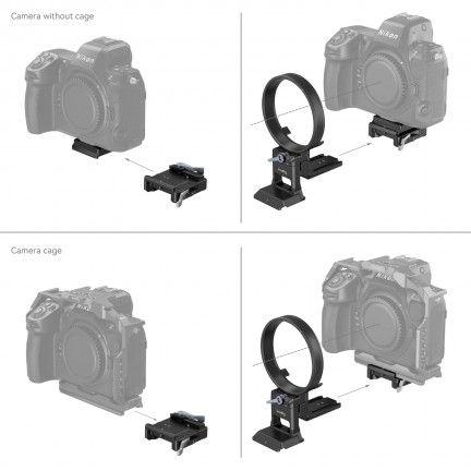 SmallRig Rotatable Horizontal-to-Vertical Mount Plate Kit for Nikon Z Series Z5 / Z6 / Z7 / Z6II / Z7II / Z8 