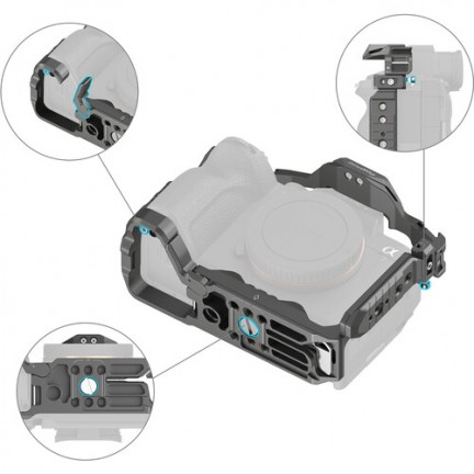 SmallRig HawkLock Quick Release Cage for Sony a7R V a7 IV a7S III a1 & a7R IV