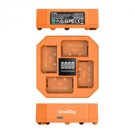 SmallRig 4-Channel Camera Battery Charger for Sony NP-FZ100