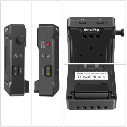 SmallRig V-Mount Battery Adapter Plate with Extension Arm 3499B