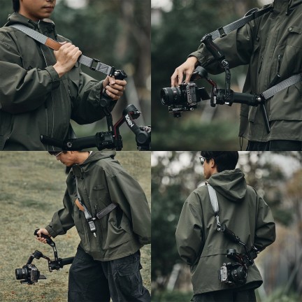 SmallRig Sling Handle with Weight-Reducing Shoulder Strap Kit for DJI RS 2 / RS 3 / RS 3 Pro / RS 4 / RS 4 Pro