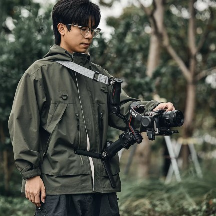 SmallRig Sling Handle with Weight-Reducing Shoulder Strap Kit for DJI RS 2 / RS 3 / RS 3 Pro / RS 4 / RS 4 Pro