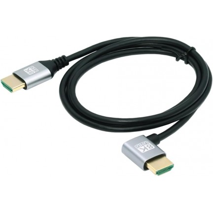 8K UHD HDMI TO HDMI Left 0.5m Cable