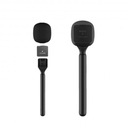 Wireless Microphone Handheld Interview Mic Adapter