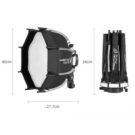 AMBITFUL PF40 SE mini Speedlite Portable Octagon Umbrella Softbox