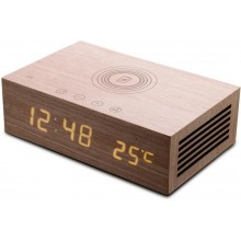  HomTime Speaker Bluetooth and Alarm Clock With Wireless Charging - M9qi