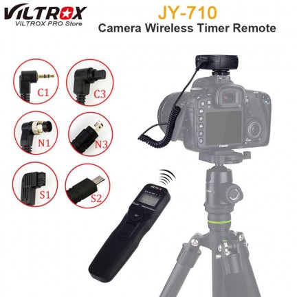 Viltrox JY710 Camera Wireless Timer Remote Shutter Release Control Cable