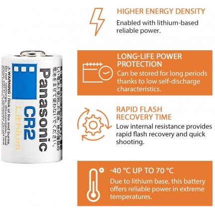  Panasonic Primary Lithium Battery (CR2)